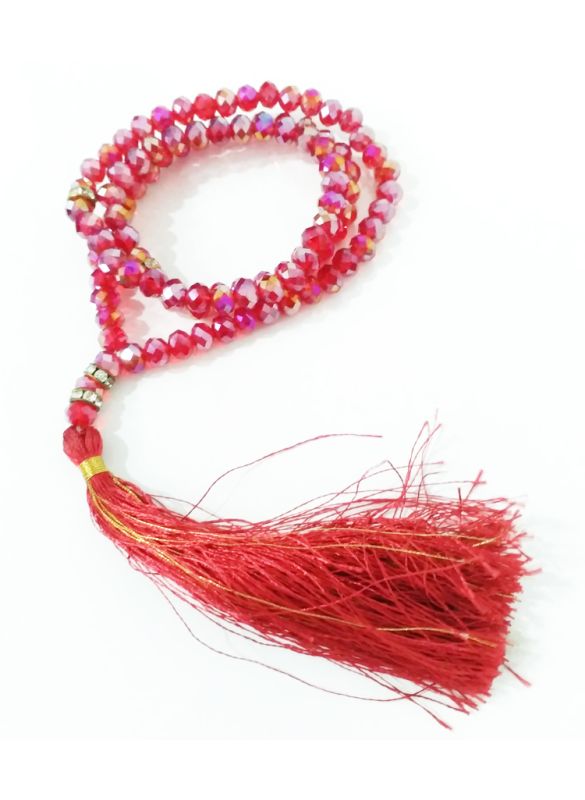 Red Crystal 8mm Tasbih