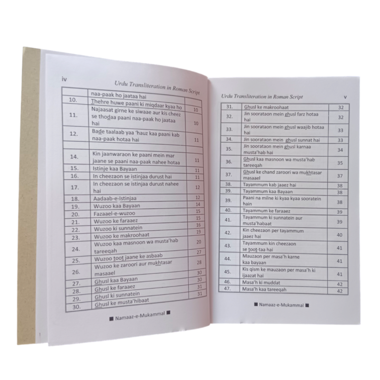 Namaz e Mukammal(Urdu in Roman Script)