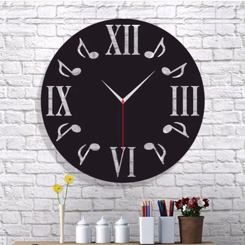 Musical Design Wall Clock