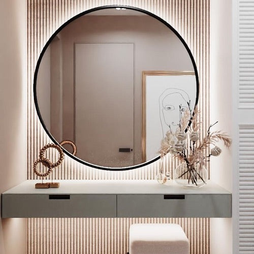 Round Black Mirror (RM04)