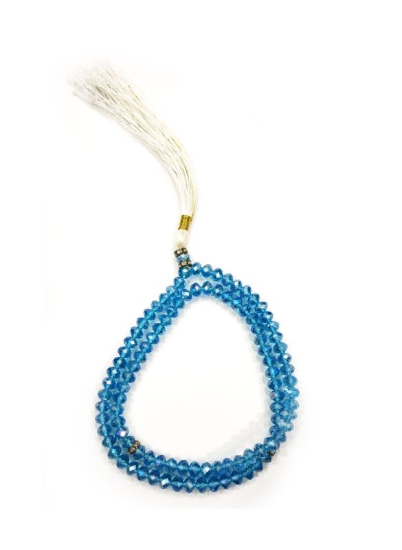 Crystal Sky Blue Tasbih - 8mm