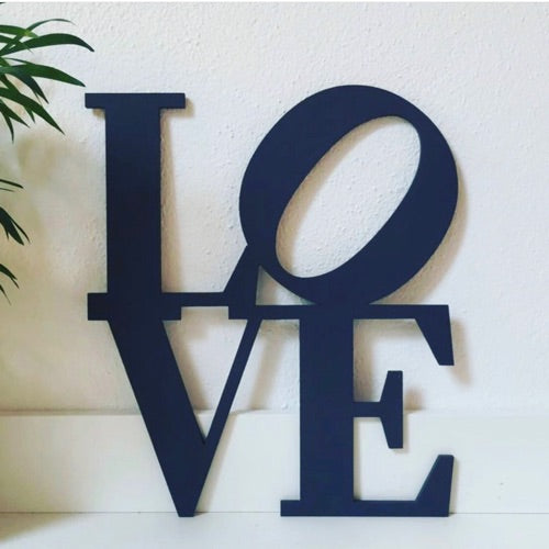 Love Metal Wall Art