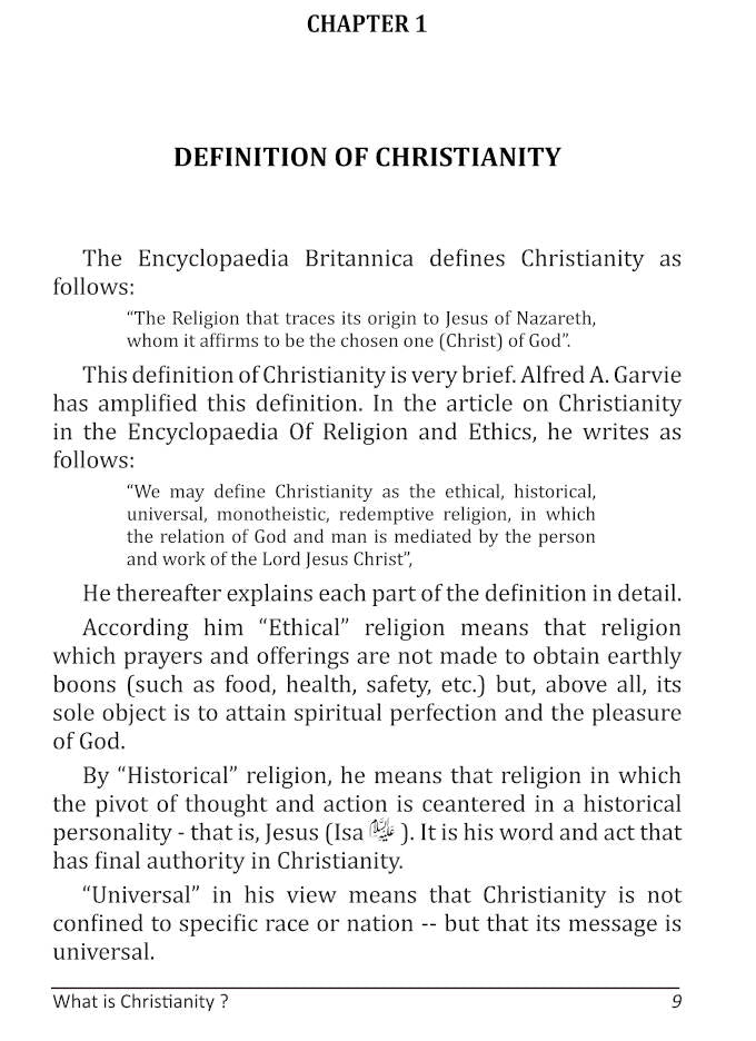 What is Christianity? by: Mufti Muhammad Taqi Usmani