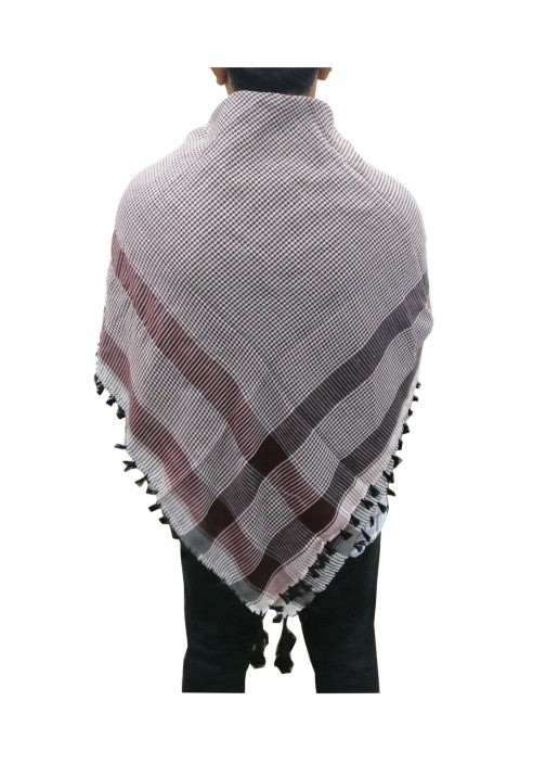 BROWN MIXED BLACK ARAB SCARF
