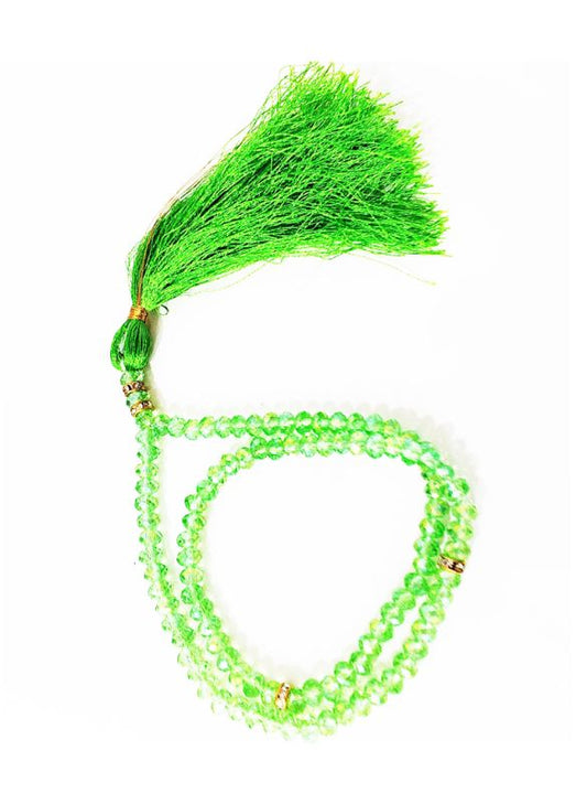 Light Green Crystal 5mm Tasbih