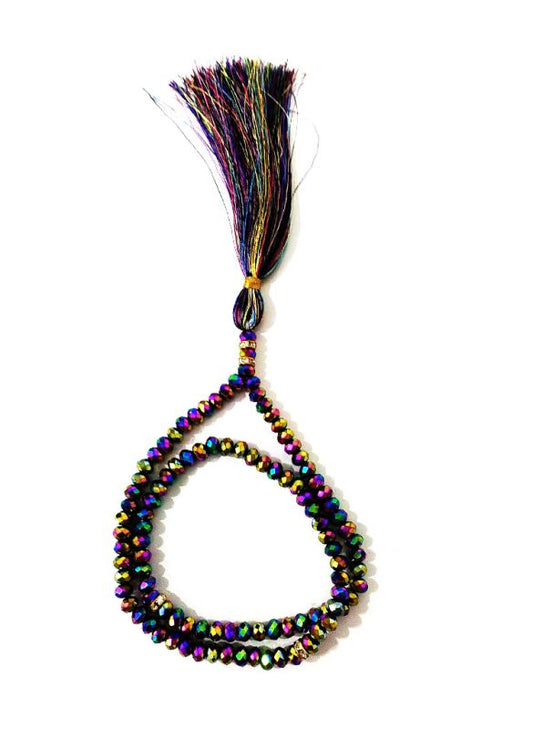Multi Color Crystal 5mm Tasbih