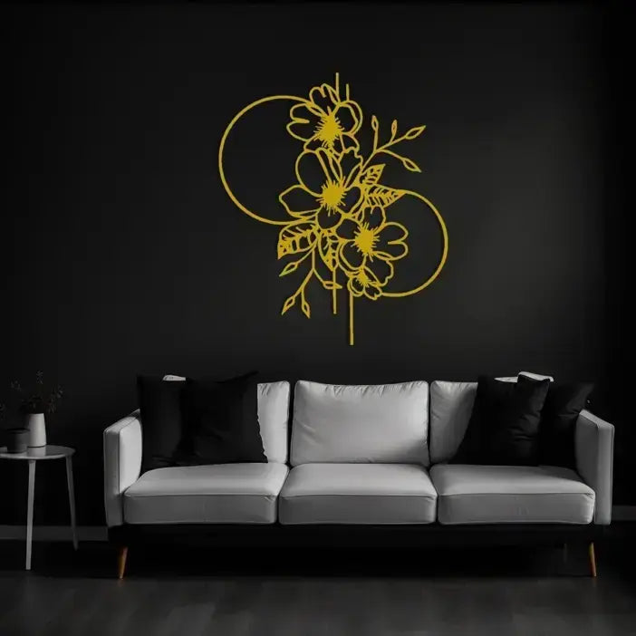 Metal Flower Wall Decor