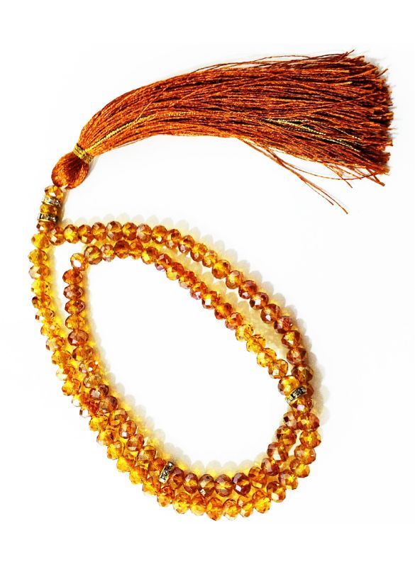 Golden Crystal 5mm Tasbih
