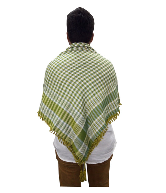 HENNA MIXED GREEN ARAB SCARF