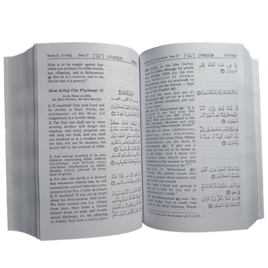 Interpretation of the meaning of the Noble Quran-Medium Size