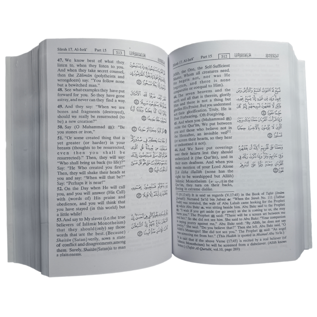 Interpretation of the meaning of the Noble Quran-Medium Size