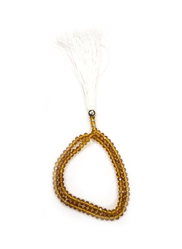 Crystal Golden Tasbih - 5mm