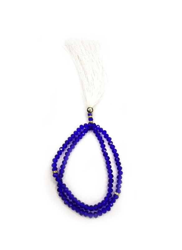 Crystal Royal Blue Tasbih - 8mm