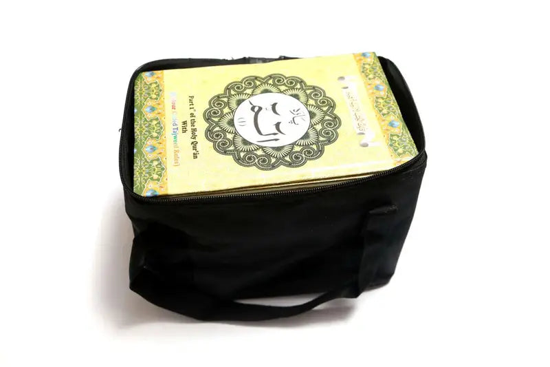 Quran Para Set 1-30 complete (Colour-Coded) Hardcover 9 Line with Black Canvas Bag