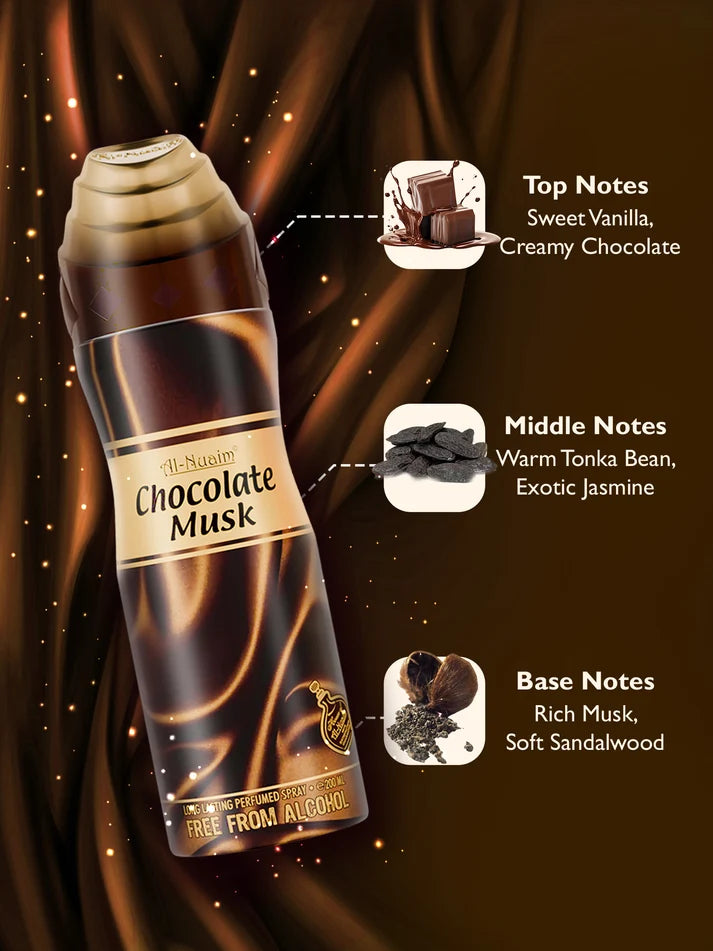 Al-Nuaim Chocolate Musk Body Spray