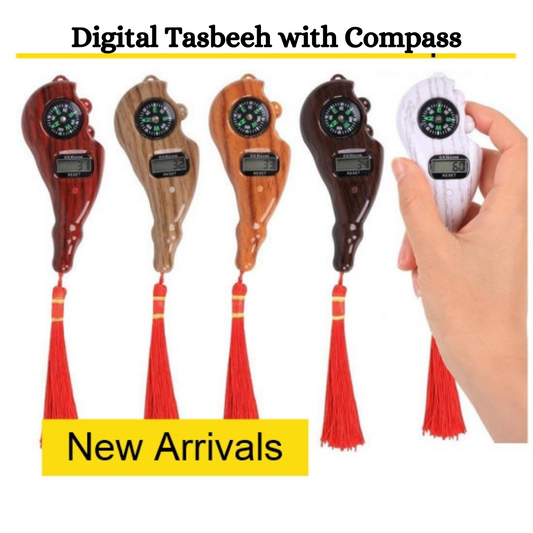 Digital Finger Tasbeeh With Compass