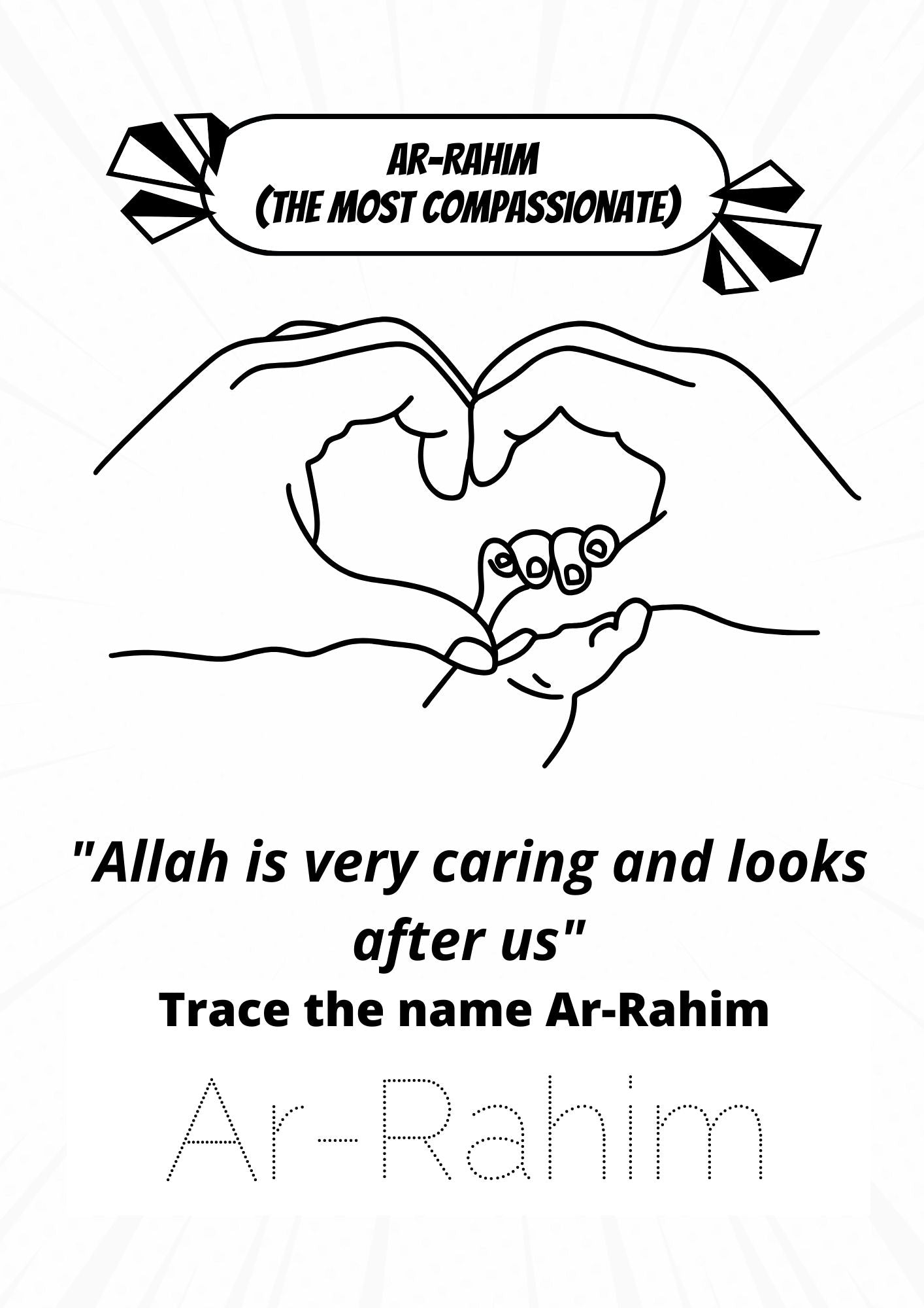 99 Names of Allah – Colouring Book (Spiral Binding)