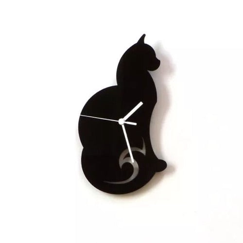 Cat Metal Wall Clock