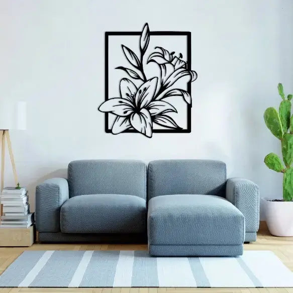 Lily Flower Metal Wall Art