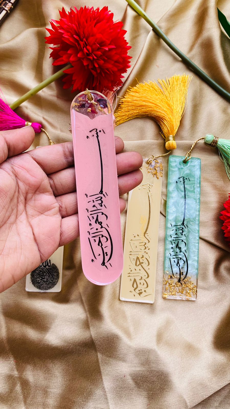 Premium Resin Islamic Bookmark, Book Accessories for Readers, Gift for Teachers and Kids, for Quran Readers