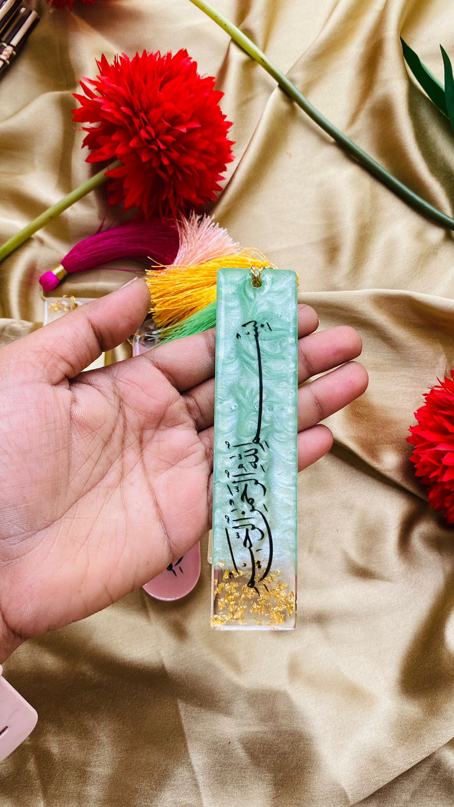 Premium Resin Islamic Bookmark, Book Accessories for Readers, Gift for Teachers and Kids, for Quran Readers