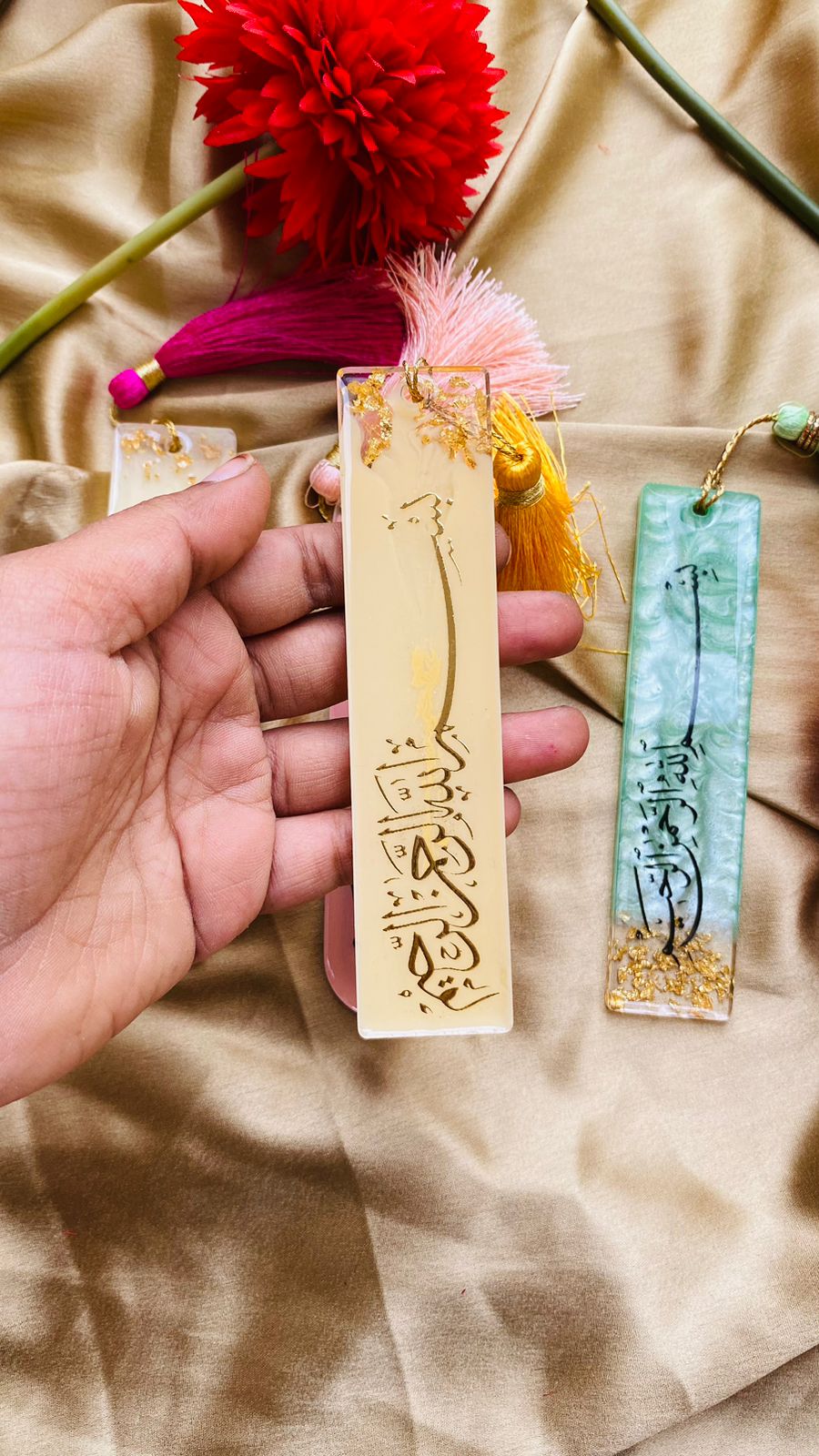 Premium Resin Islamic Bookmark, Book Accessories for Readers, Gift for Teachers and Kids, for Quran Readers