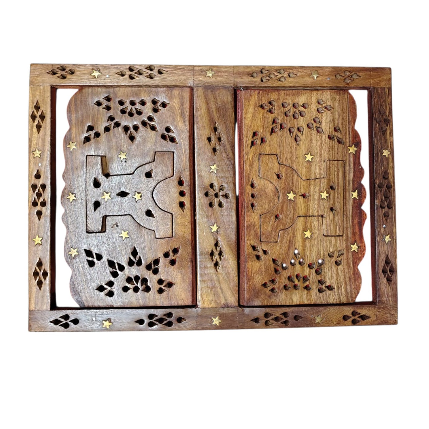 Wooden Handicrafts Holy Quran Sharif Book Box With Rehal Stand – Keeping Islamic Rihal Reading Books Material, Standard Size, Strong Built Quality