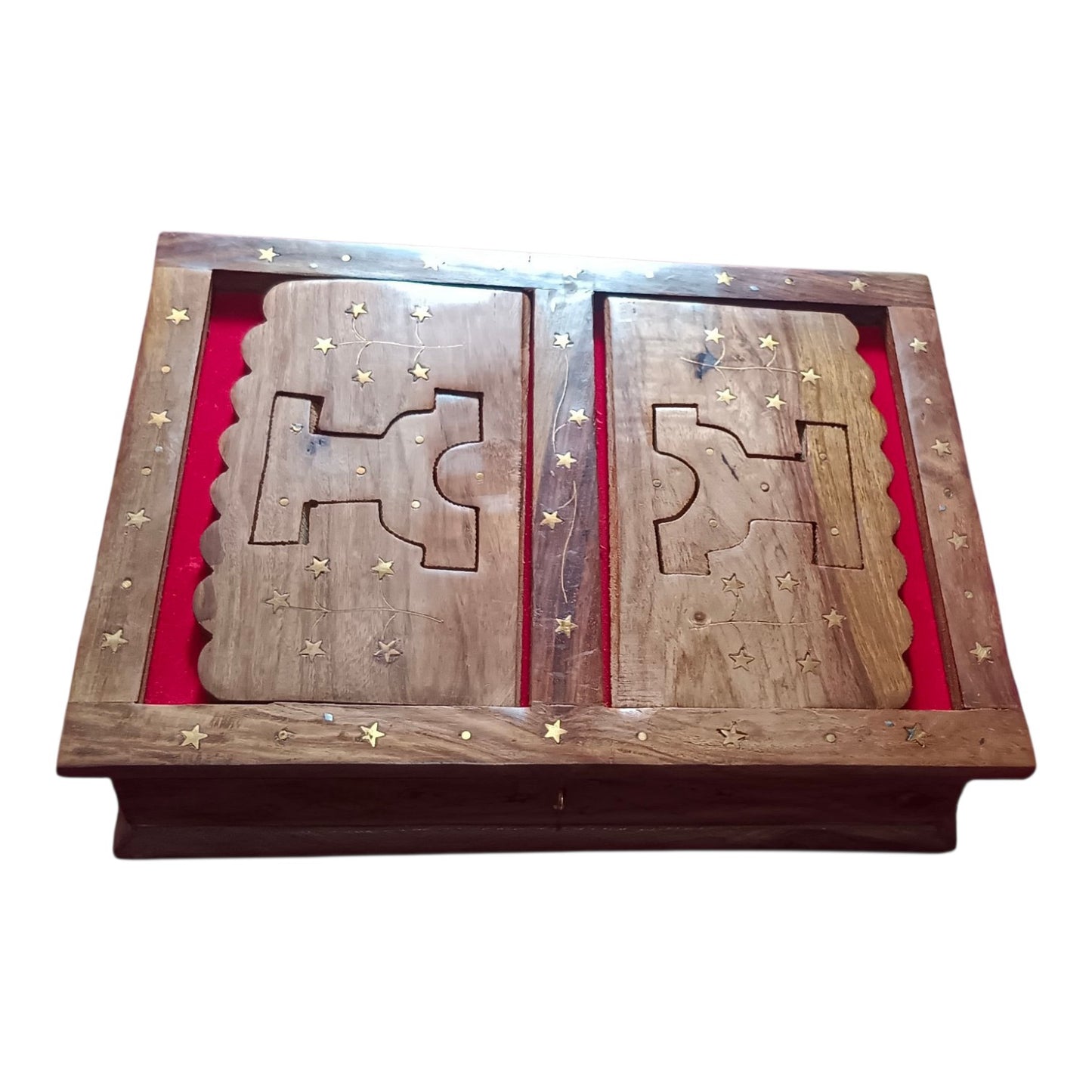 Wooden Handicrafts Holy Quran Sharif Book Box With Rehal Stand – Keeping Islamic Rihal Reading Books Material, Standard Size, Strong Built Quality