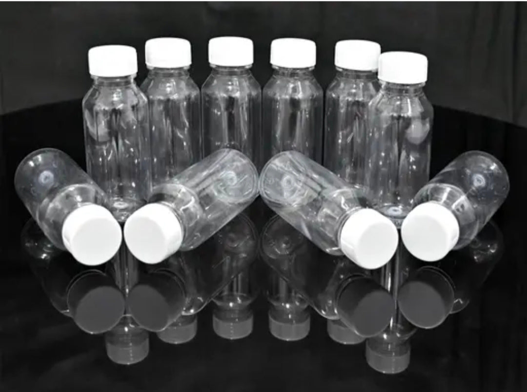 Zam Zam Transparent Empty Water Bottle with White Cap ( Capacity 60 ml )
