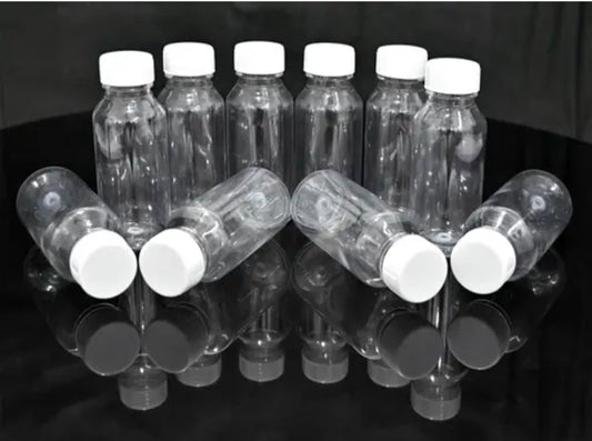 Zam Zam Transparent Empty Water Bottle with White Cap ( Capacity 100 ml )