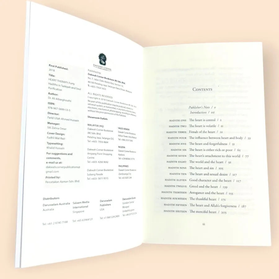 Heart Therapy: Forty Hadiths in Tazkiyah and Soul Purification