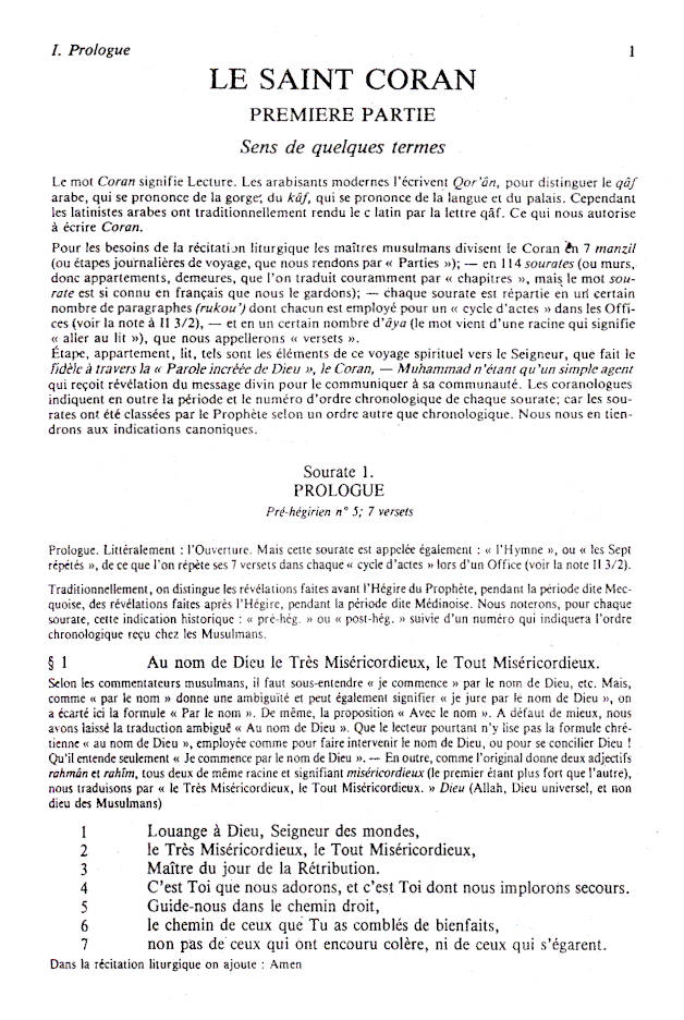 Le Saint Coran – Traduction Fransïaise avec Commentaire