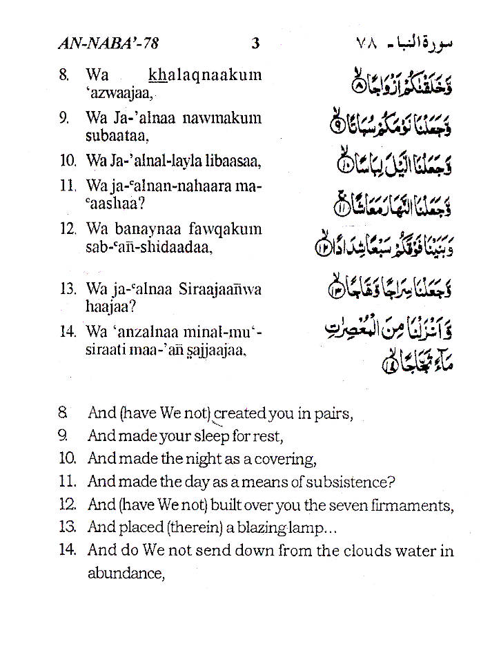 Part Thirty of The Holy Quran – Juzu Amma – Pocket