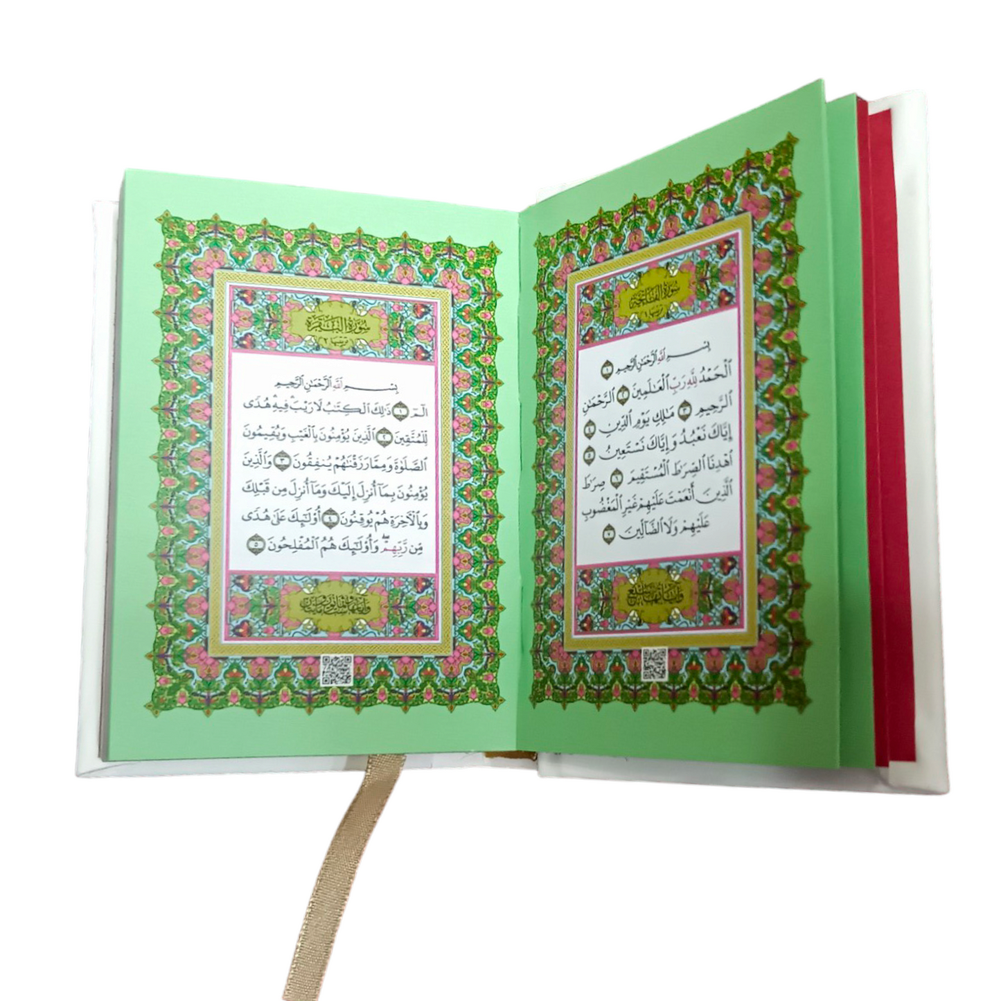 Rainbow Quran Usmani Script – 10×7.5×3 cm Pocket Size