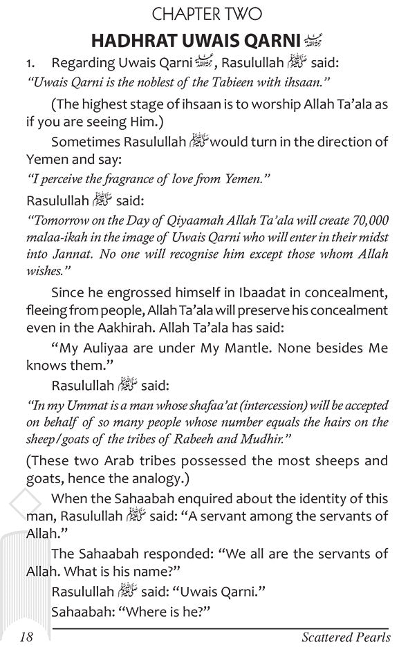 Scattered Pearls Selected Sayings and anecdotes of the Illustrious Auliyaa by: Majlisul Ulama of South Africa