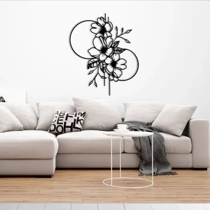 Metal Flower Wall Decor