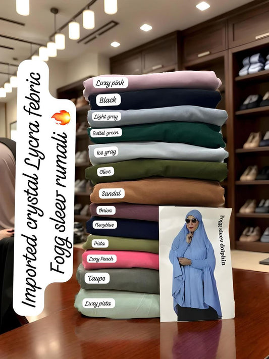 Imported Crystal Lycra febric Fogg Sleev Rumali