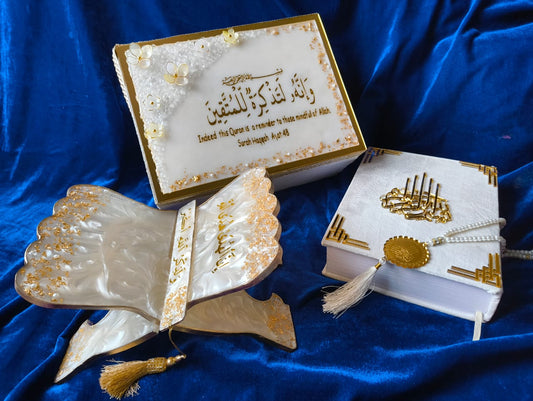 Personalised Resin Quran Stand | Rehal| Quran Stand |Quran Rehal | Bookmark | Resin Islamic Art (Copy)
