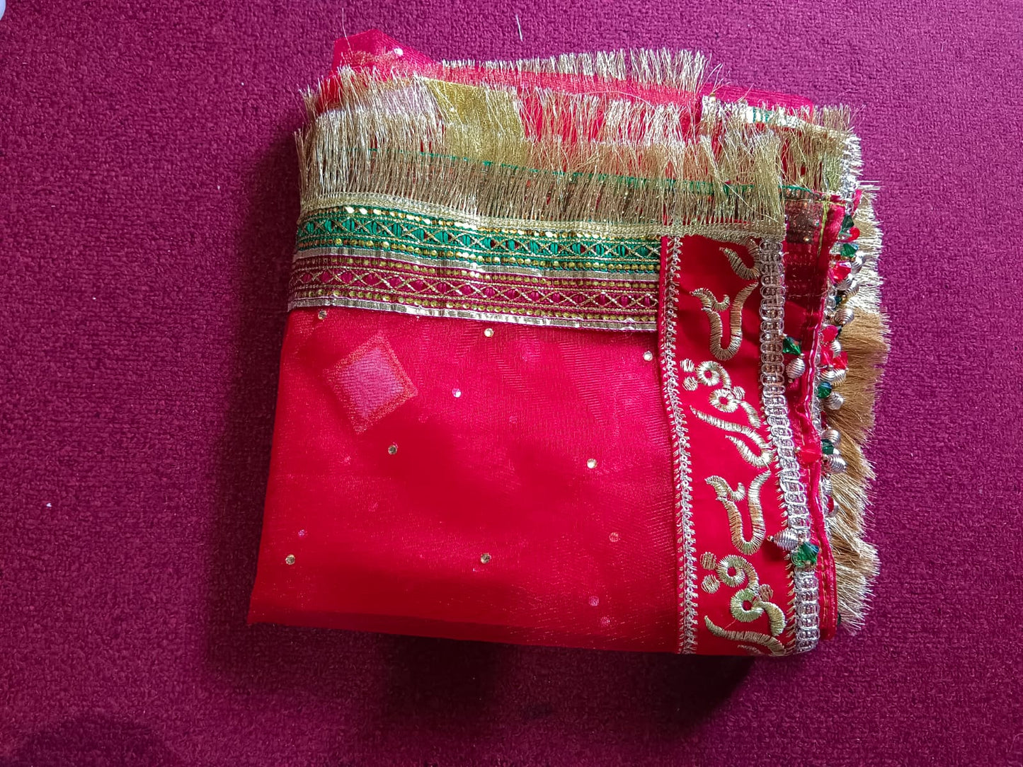 Red Women Net Qubool Hai Dupatta |Dulhan Qubool Hai Dupatta