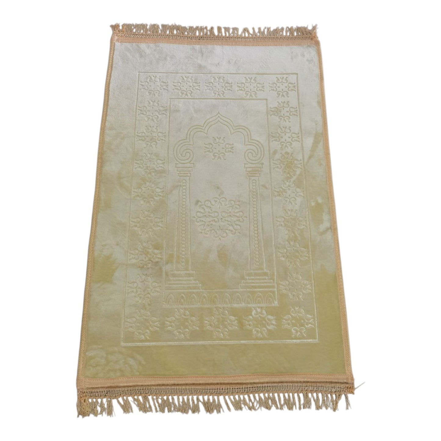 Premium Quality Luxury Padded Non Slip Adult Size Velvet Soft Plush Extra Large Comfort Prayer Mat Rug Janamaz Islam Muslim Gift Sale