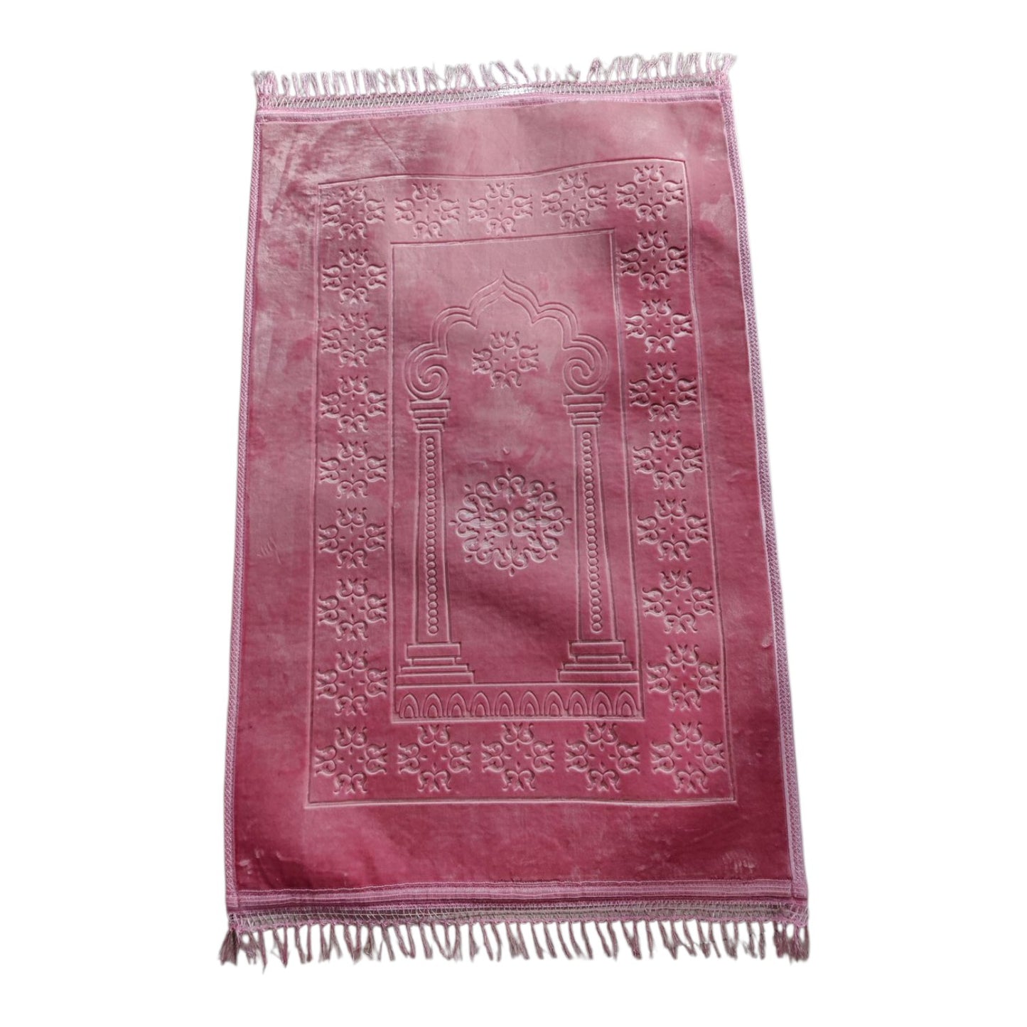 Premium Quality Luxury Padded Non Slip Adult Size Velvet Soft Plush Extra Large Comfort Prayer Mat Rug Janamaz Islam Muslim Gift Sale