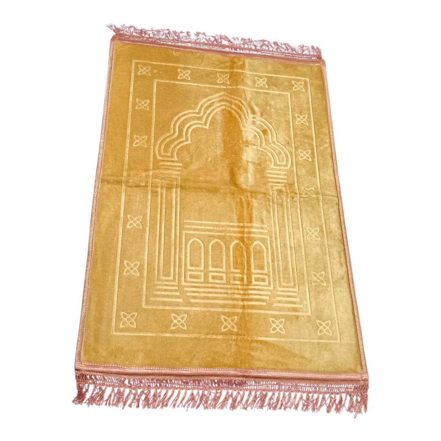 Premium Quality Luxury Padded Non Slip Adult Size Velvet Soft Plush Extra Large Comfort Prayer Mat Rug Janamaz Islam Muslim Gift Sale