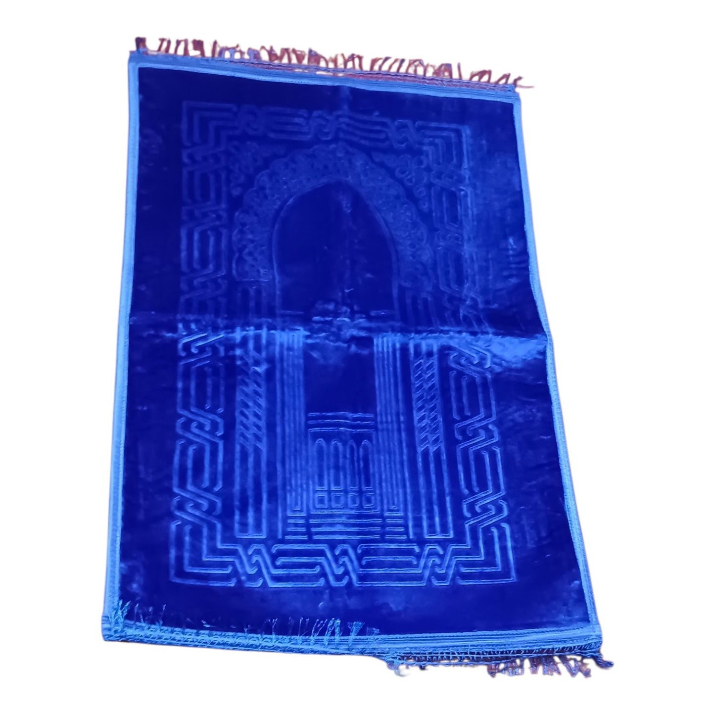 Premium Quality Luxury Padded Non Slip Adult Size Velvet Soft Plush Extra Large Comfort Prayer Mat Rug Janamaz Islam Muslim Gift Sale