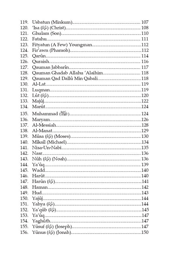 Who is Who in The Holy Quran Quranic Names and Symbols by: Muhammad Saeed Siddiqi