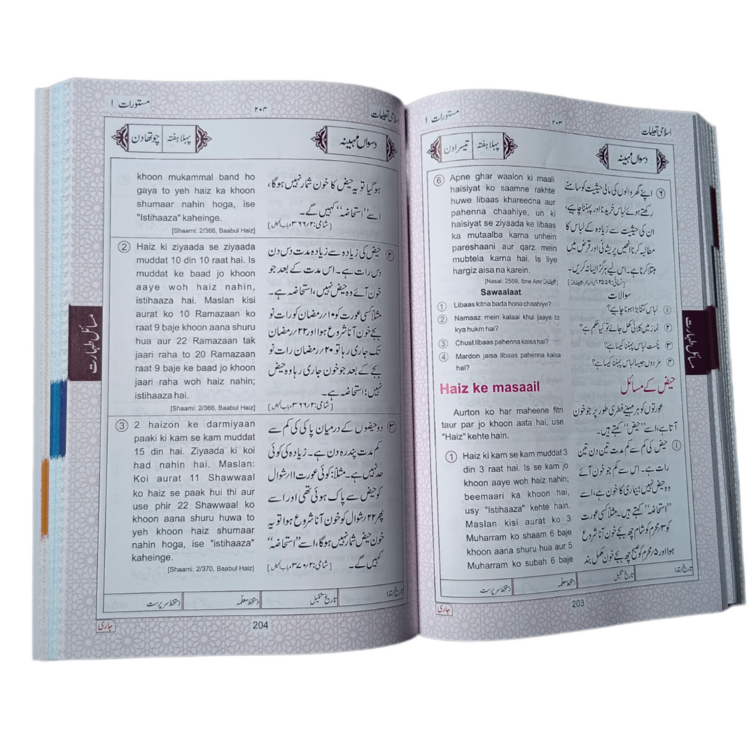 Deeniyat Women Course( 1st &amp; 2nd Year)- Urdu Translation In Roman Script