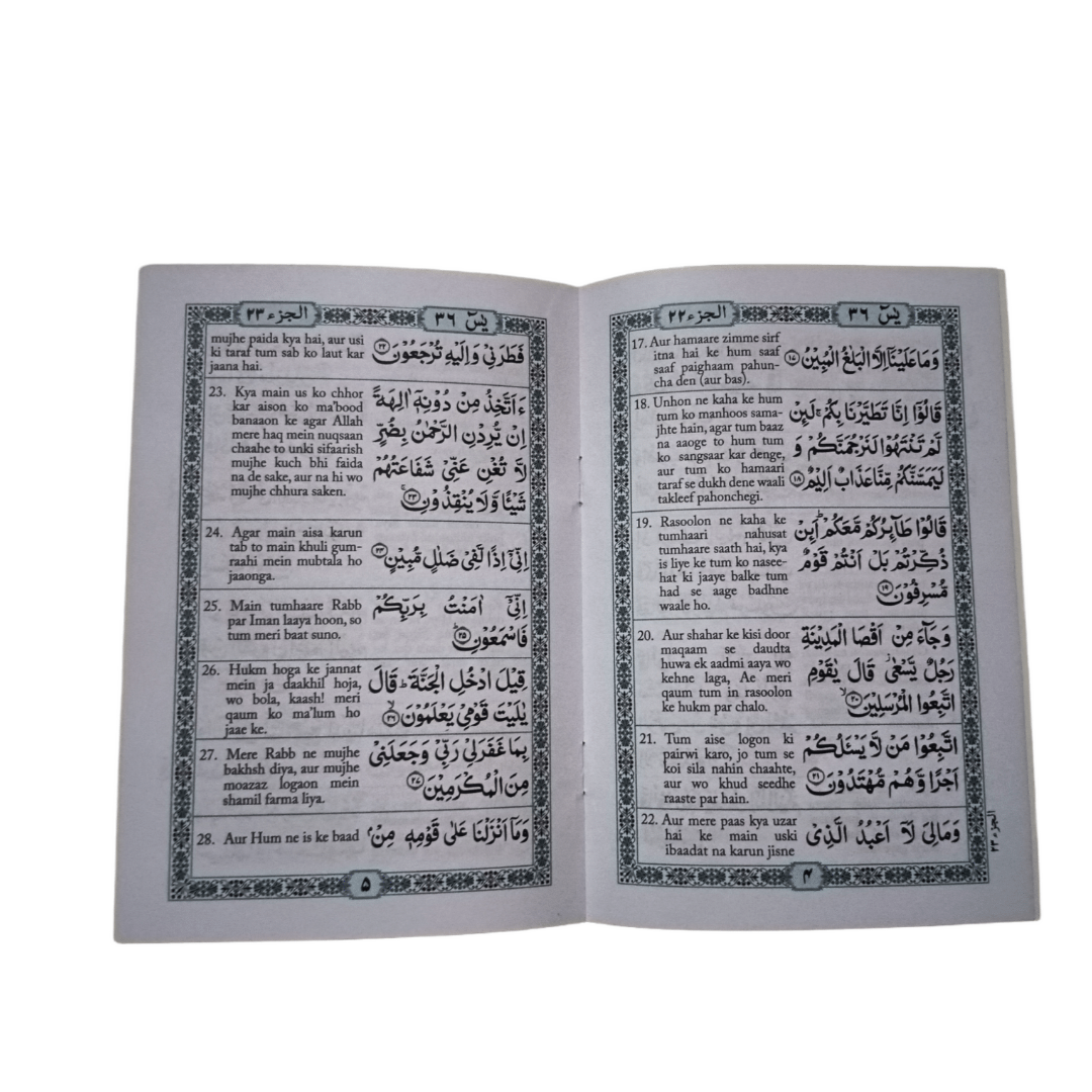 Surah Yaseen (Urdu Translation In Roman Script)