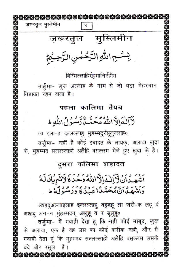 Zaruratul Muslimeen | Hindi by: Maulana Syed Mohammad Quresh