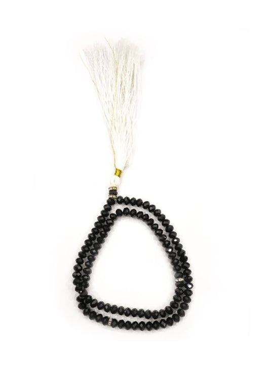 Crystal Black Tasbih - 8mm