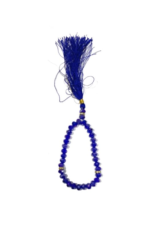 Crystal Blue Tasbih - 8mm (33 Beads)
