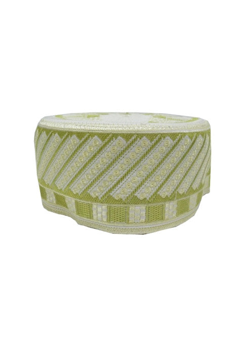 HENNA GREEN EMBROIDERY CAP (53 CM - 20.5 INCHES)